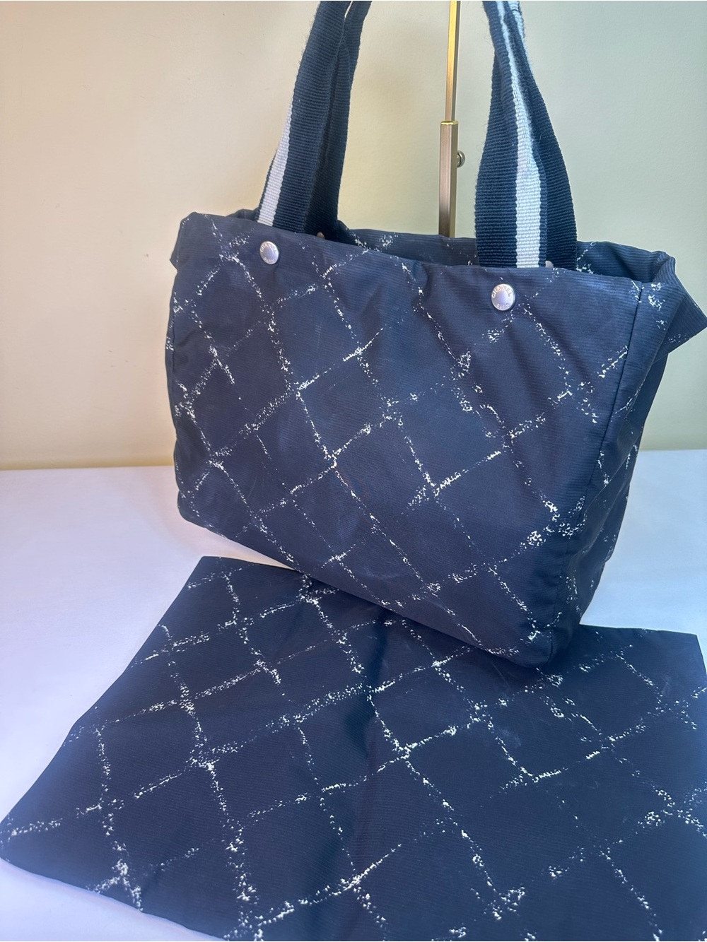 CHANEL Travel Line Nylon Tote Sticker Series 5 1997-99 France